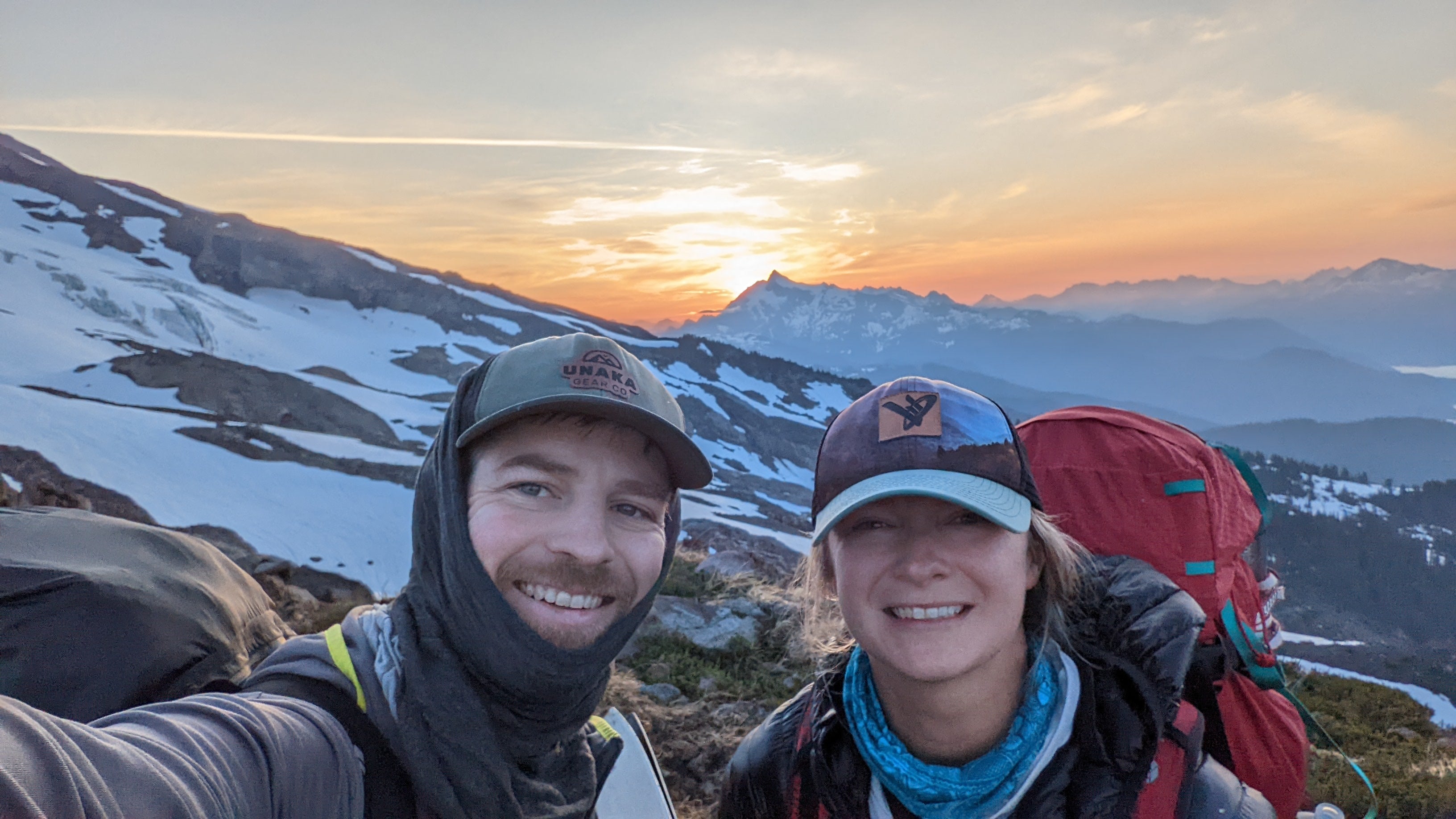 2 people on a mountain
