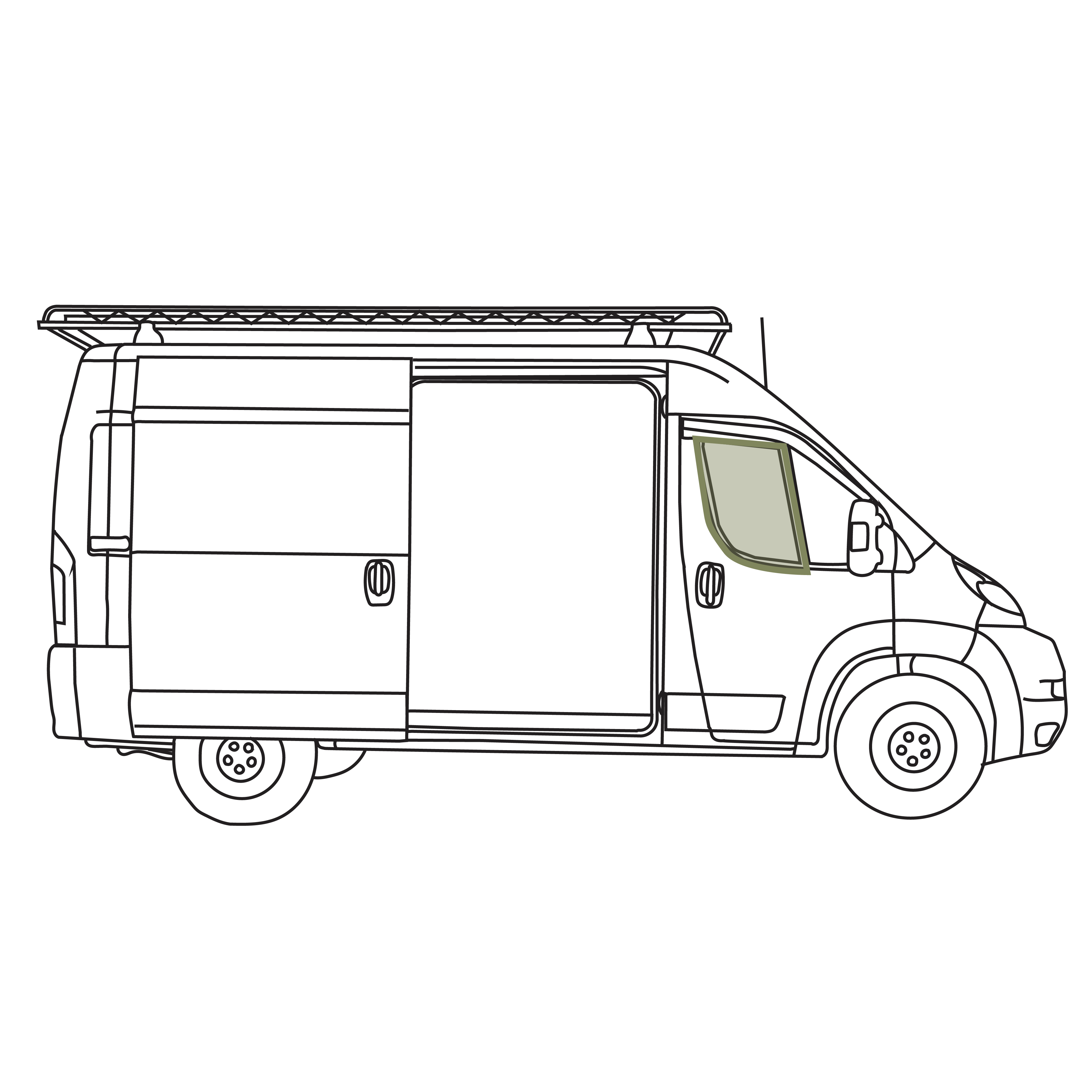 Ram Promaster Bug Screen - Front Doors (Pair)