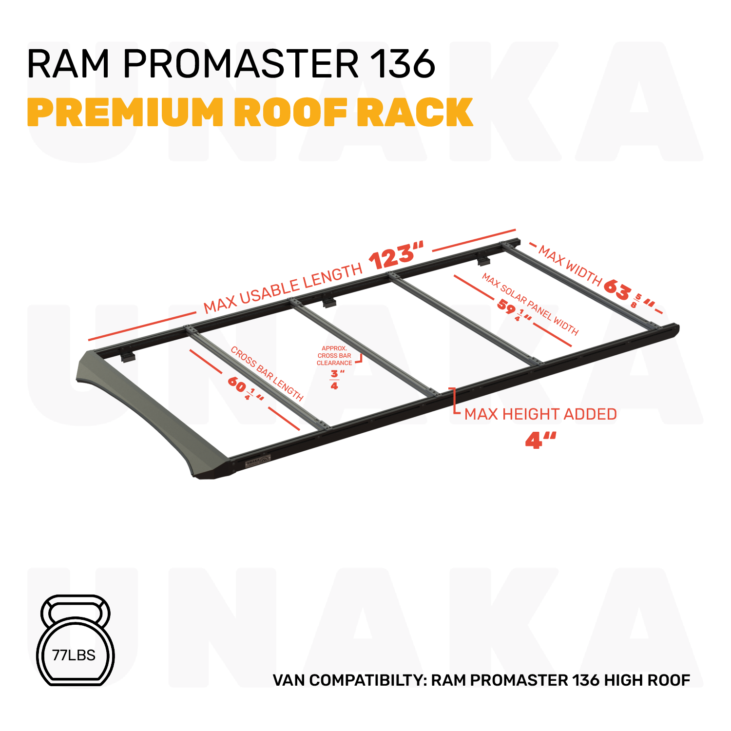 Ram ProMaster Roof Rack - Unaka Gear Co.