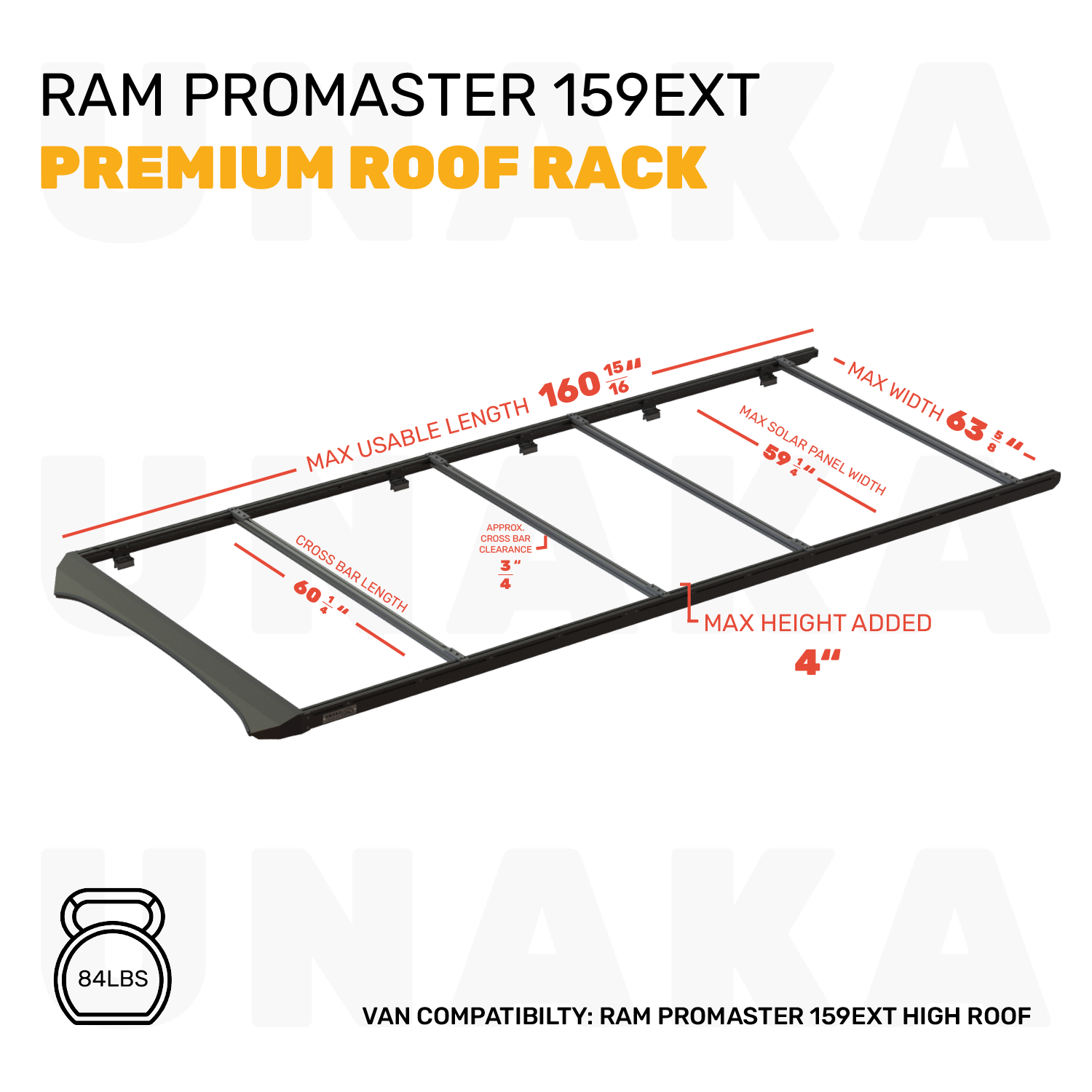 ram ProMaster Roof Rack - Unaka Gear Co.