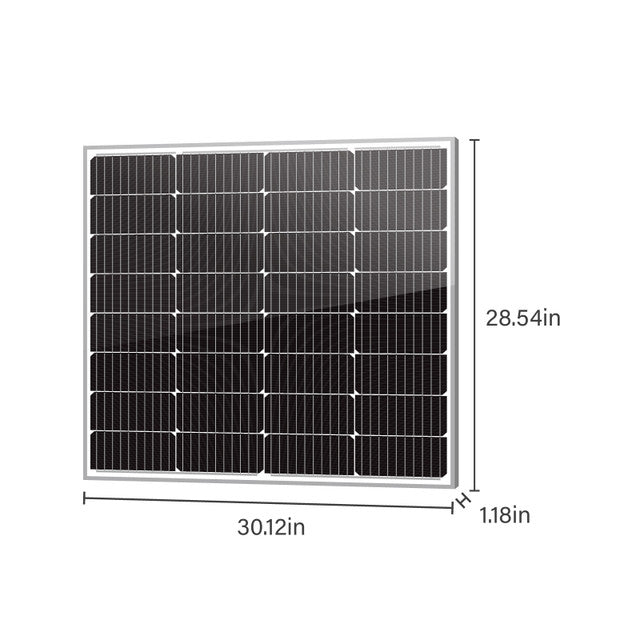 100W 12V Compact Mono Solar Panel - Unaka Gear Co.