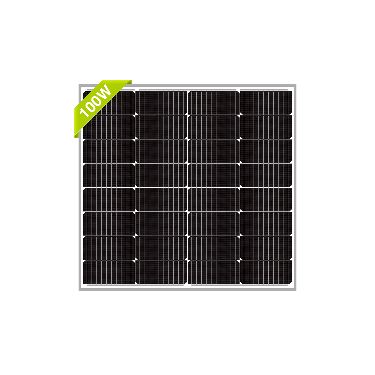 100W 12V Compact Mono Solar Panel - Unaka Gear Co.