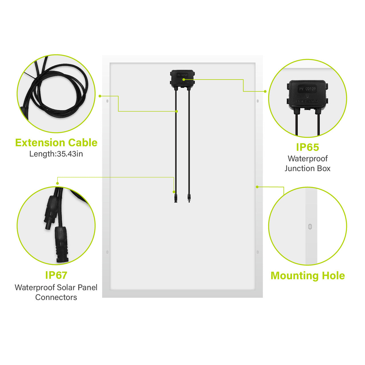 180W 12V Monocrystalline Solar Panel - Unaka Gear Co.
