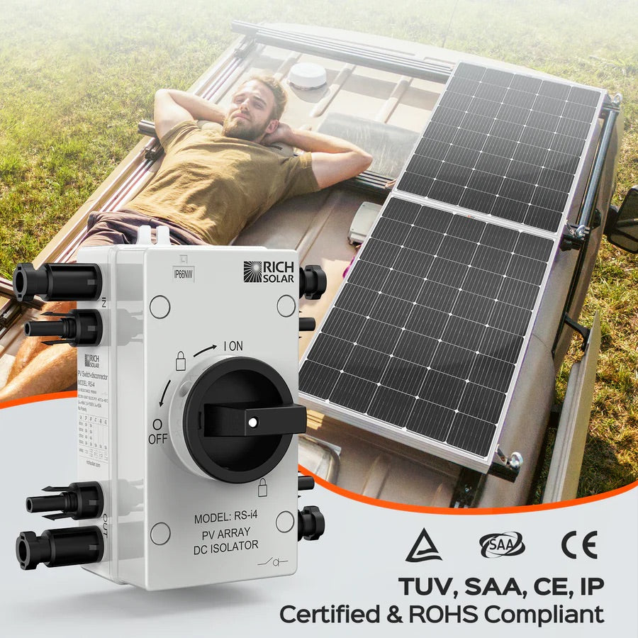 RICH SOLAR - SOLAR PV DC QUICK DISCONNECT SWITCH 1500V 55 AMPS - Unaka Gear Co.