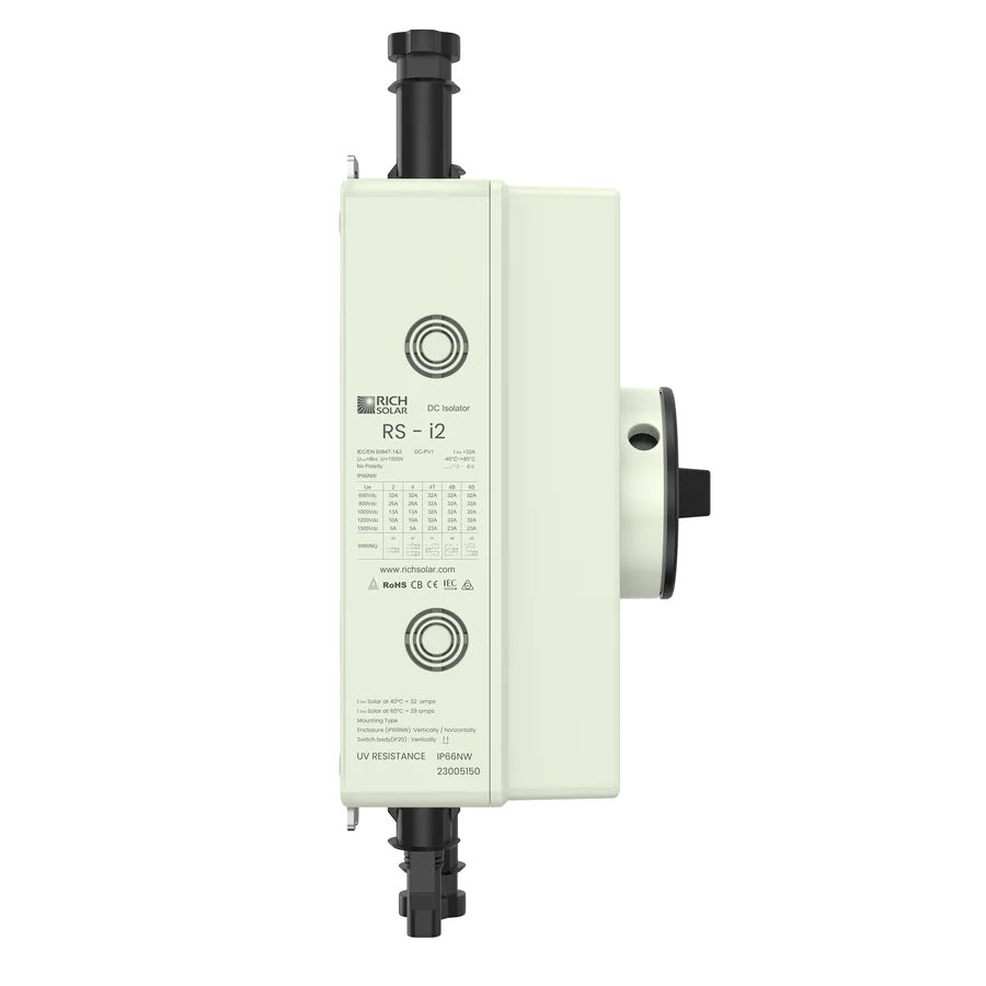 RICH SOLAR - SOLAR PV DC QUICK DISCONNECT SWITCH RS-I2 - Unaka Gear Co.