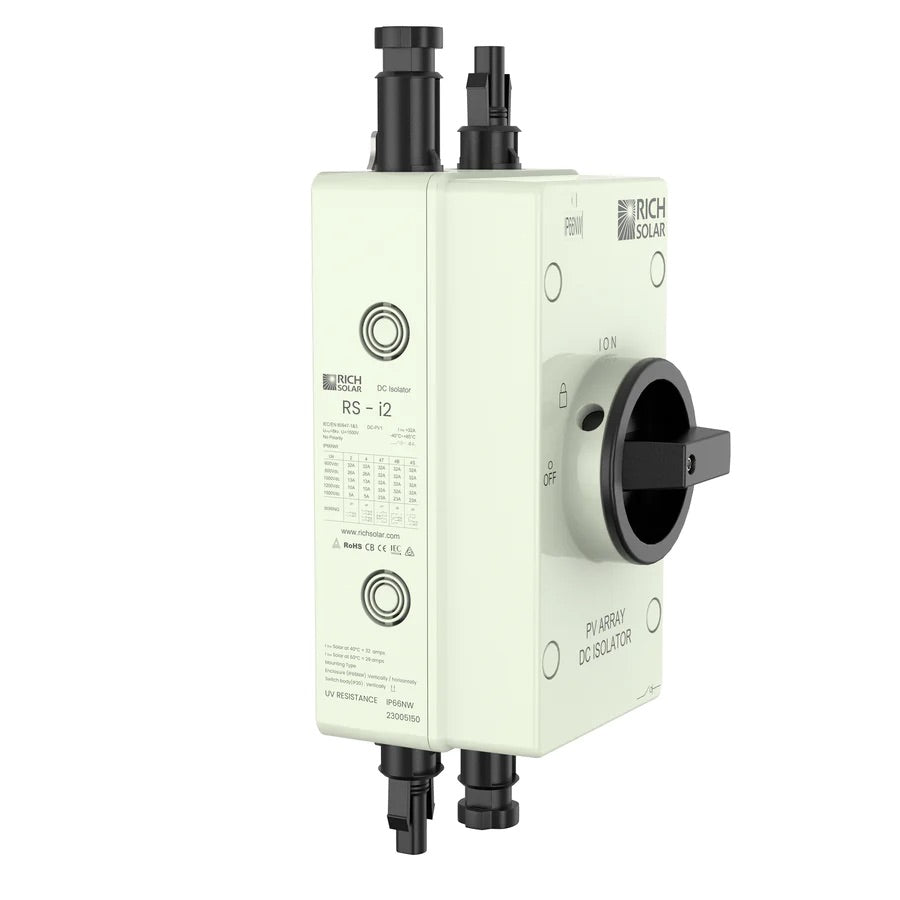 RICH SOLAR - SOLAR PV DC QUICK DISCONNECT SWITCH RS-I2 - Unaka Gear Co.