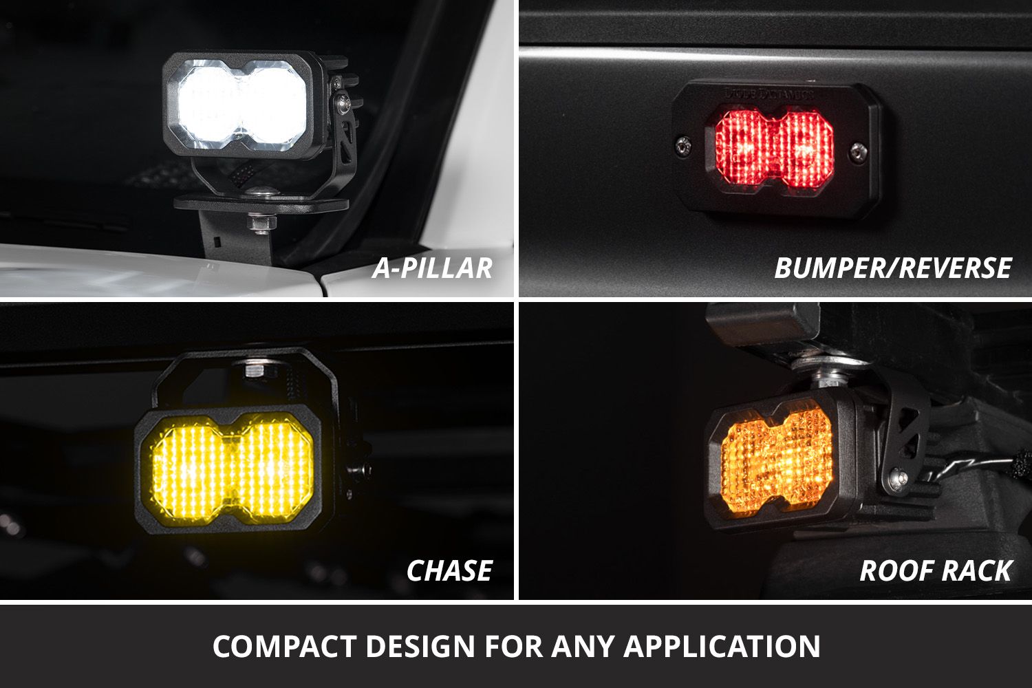 C2 2.0 SAE/DOT White Sport LED Pod (pair) - Unaka Gear Co.