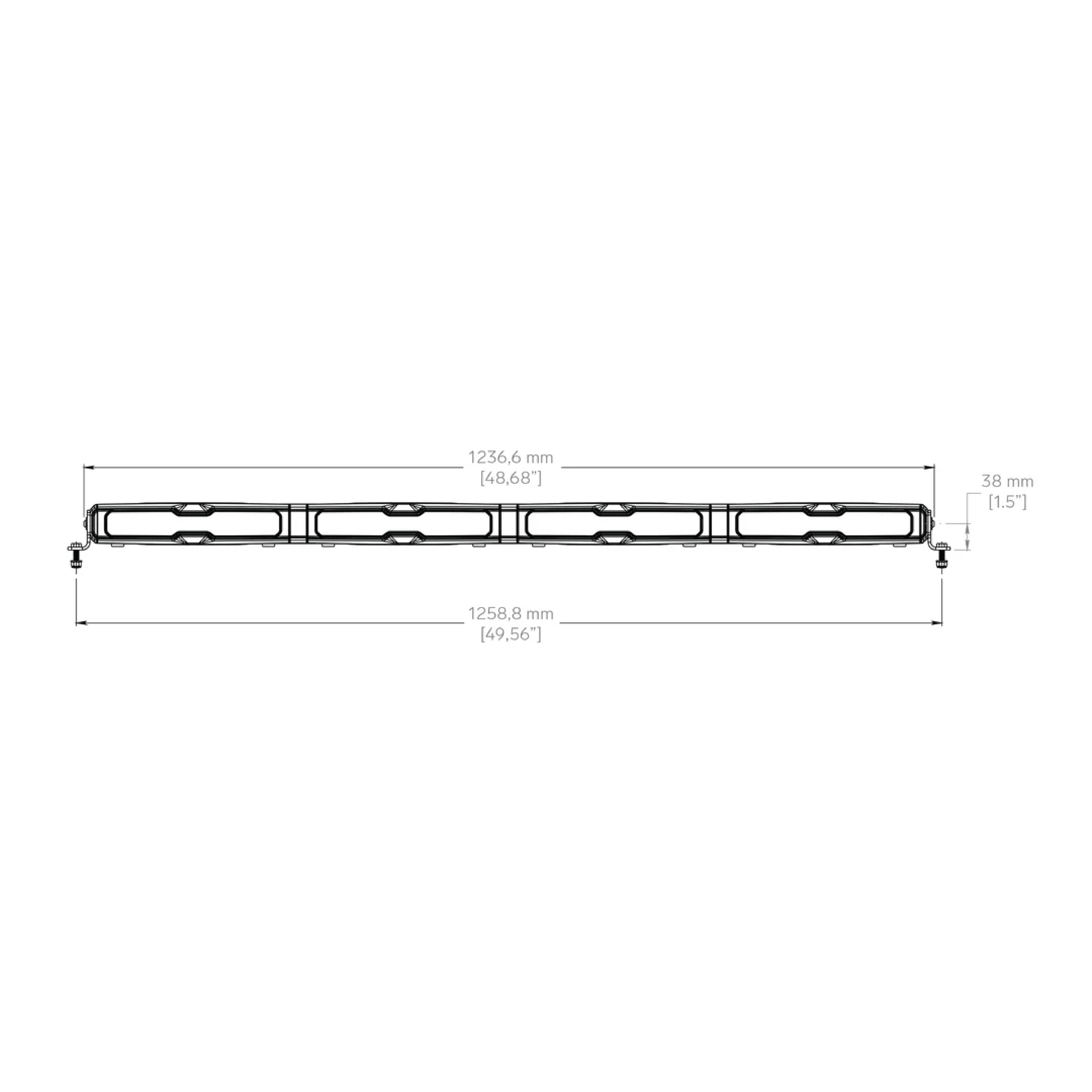 TYRI V48 BLACK 17200 ELUMEN 48" HYPERION SERIES LIGHT BAR - Unaka Gear Co.