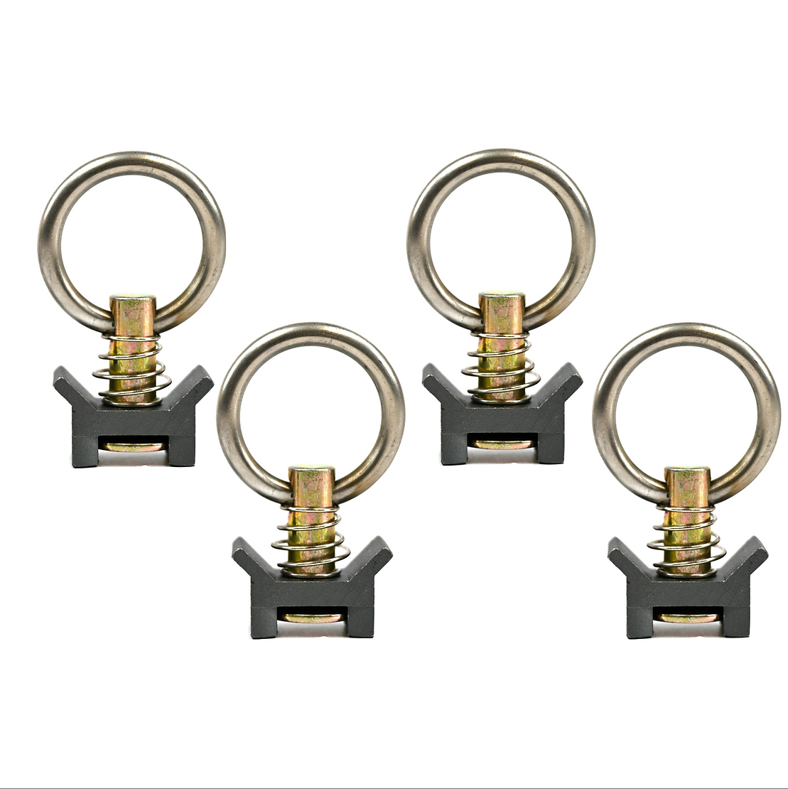 VENTURE L-TRACK ADJUSTABLE SINGLE STUD WITH STAINLESS STEEL RING - Unaka Gear Co.