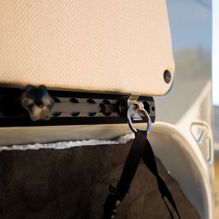 VENTURE L-TRACK ADJUSTABLE SINGLE STUD WITH STAINLESS STEEL RING - Unaka Gear Co.