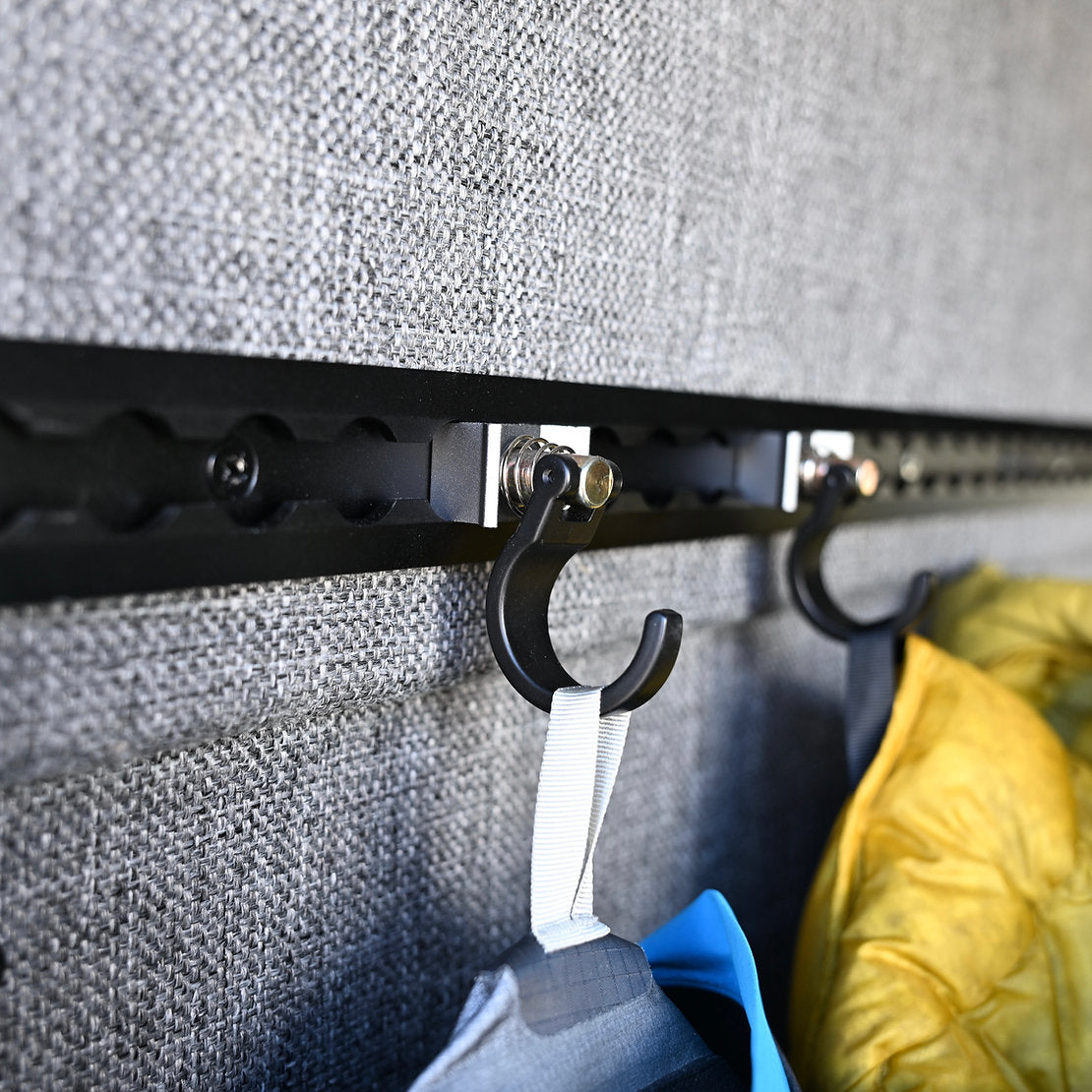 VENTURE L-TRACK SPRING LOADED SINGLE STUD WITH HOOK - 2 PACK - Unaka Gear Co.