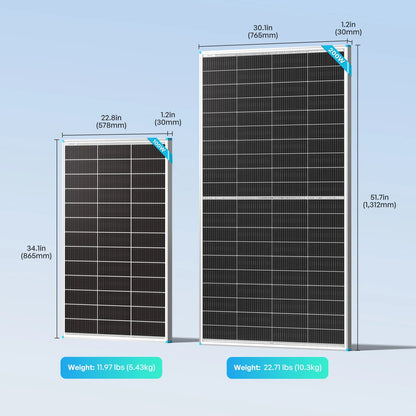 Renogy - Solar Panels - 100/200W N-Type Bifacial Solar Panel
