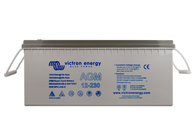 Load image into Gallery viewer, Victron - 12v/230ah AGM Super Cycle Battery M8 [BAT412123081]

