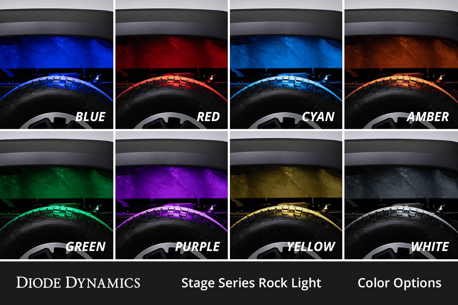 Stage Series RGBW LED Rock Light Kit (4-pack) - Unaka Gear Co.