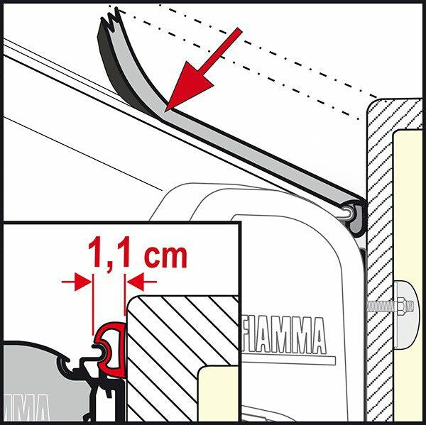 FIAMMA - RAIN GUARD S FOR F45S AWNING - 03910-01- (SOLD PER FOOT)