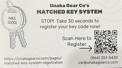 MatchedKey System - Key - Unaka Gear Co.