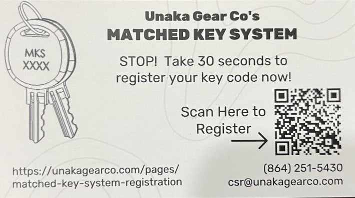 MatchedKey System - Key - Unaka Gear Co.