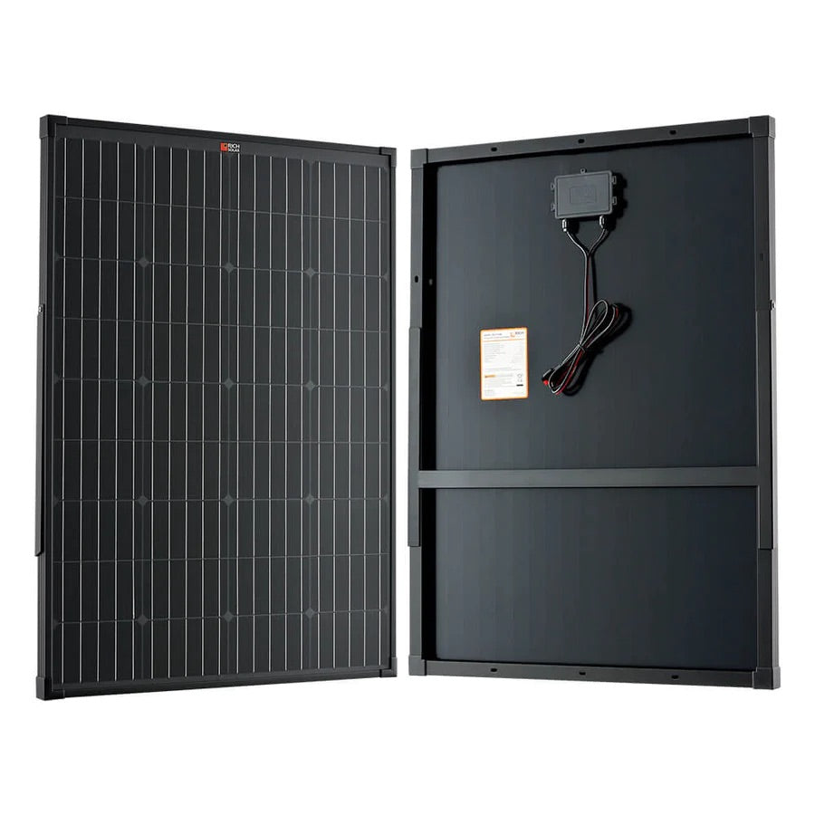 Rich Solar - 100W Portable Solar Panel - BLACK