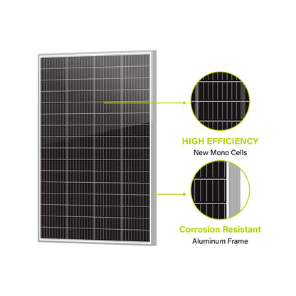 170W 12V Monocrystalline Solar Panel - Unaka Gear Co.