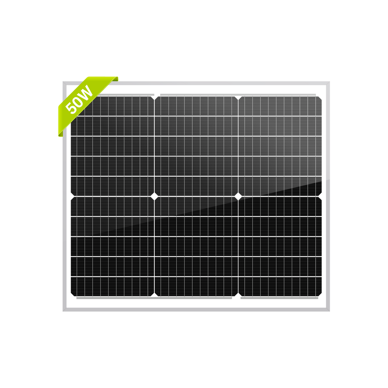 50W 12V Monocrystalline Solar Panel Version 2 - Unaka Gear Co.