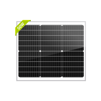 50W 12V Monocrystalline Solar Panel Version 2 - Unaka Gear Co.