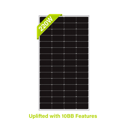 220W Monocrystalline 12V Solar Panel - Unaka Gear Co.