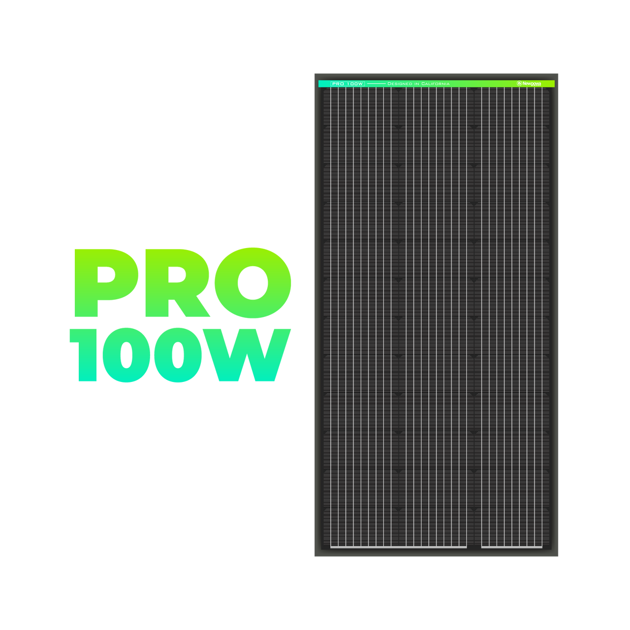 Newpowa - Pro 100W 12V Monocrystalline Solar Panel
