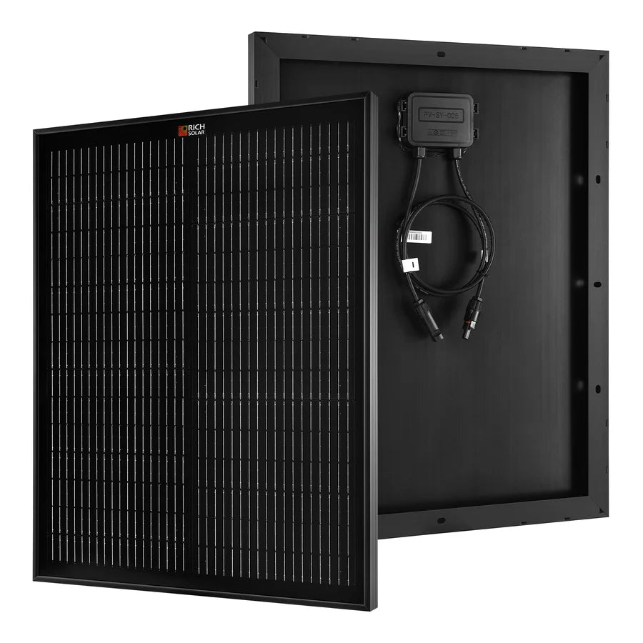 MEGA 50 | 50 Watt Solar Panel | Compact 12V Off-Grid Solar Panel for Boats, Vans, Trailers | 25-Year Output Warranty | UL Certified
