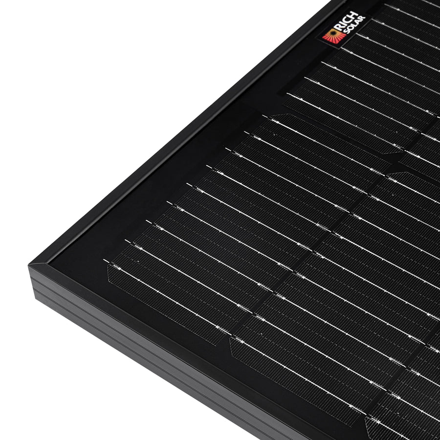 MEGA 100 | 100 Watt Solar Panel | Premier 12V Off-Grid Solar Panel for Vans, Campers, Boats | 25-Year Output Warranty | UL Certified - Unaka Gear Co.