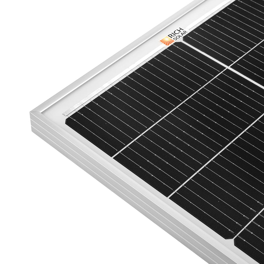 MEGA 100 SLIM | 100 Watt Slim Solar Panel | Compact 12V Off-Grid Narrow Solar Panel for Vans, Overlanders, Boats | 25-Year Output Warranty | UL Certified - Unaka Gear Co.