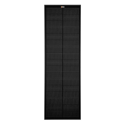 MEGA 100 SLIM | 100 Watt Slim Solar Panel | Compact 12V Off-Grid Narrow Solar Panel for Vans, Overlanders, Boats | 25-Year Output Warranty | UL Certified - Unaka Gear Co.