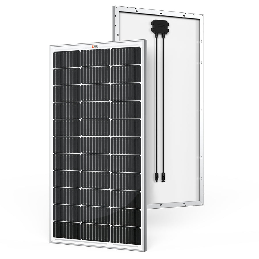 MEGA 100 | 100 Watt Solar Panel | Premier 12V Off-Grid Solar Panel for Vans, Campers, Boats | 25-Year Output Warranty | UL Certified - Unaka Gear Co.