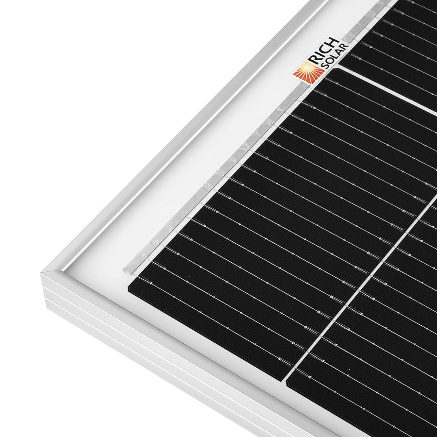 MEGA 130 SLIM | 130 Watt Slim Solar Panel | Compact 12V Narrow Panel for Vans, Campers, Boats | UL Certified - Unaka Gear Co.