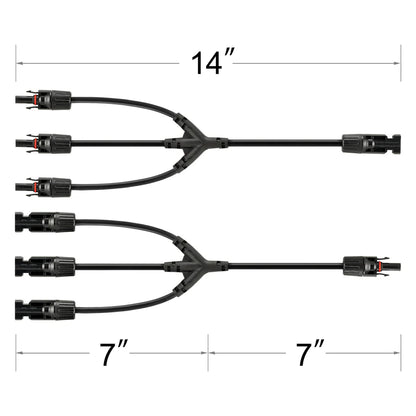 RICH SOLAR - Y BRANCH PARALLEL ADAPTERS 3 TO 1 - Unaka Gear Co.