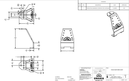 High Bar Bracket Kit