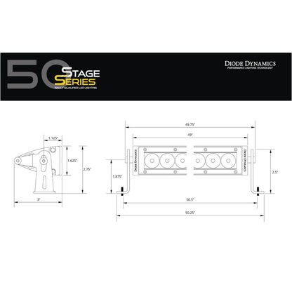 DIODE DYNAMICS STAGE SERIES 50" LIGHT BAR