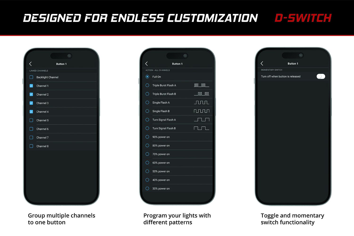 D-Switch 8-Channel Switch Panel - Unaka Gear Co.