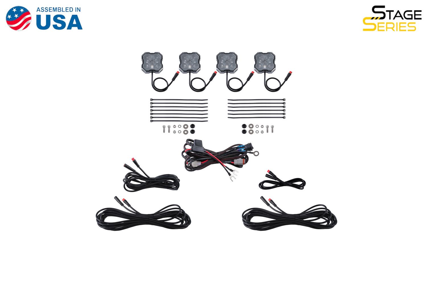 Stage Series RGBW LED Rock Light Kit (4-pack) - Unaka Gear Co.