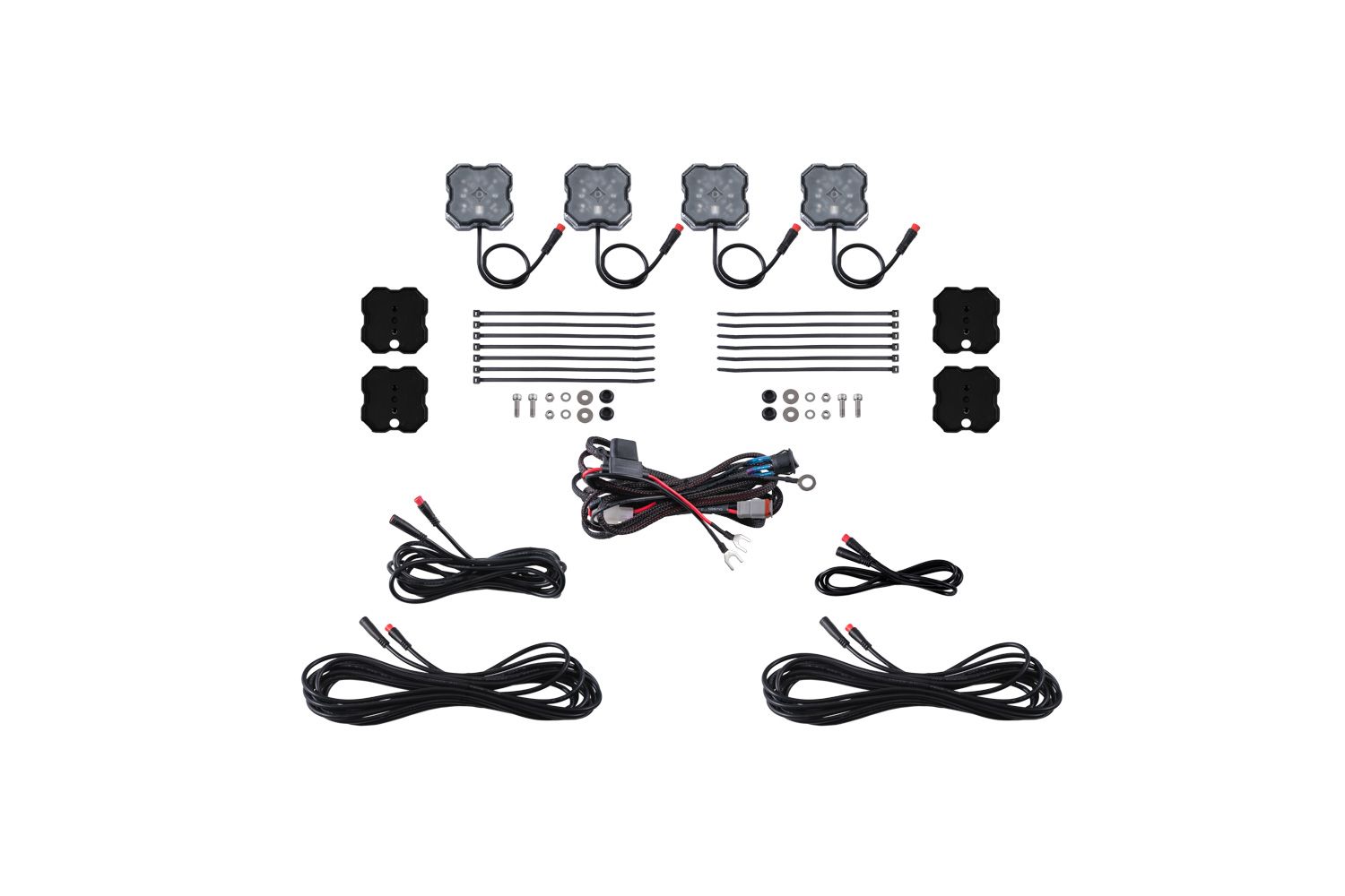 Stage Series RGBW LED Rock Light Kit (4-pack) - Unaka Gear Co.
