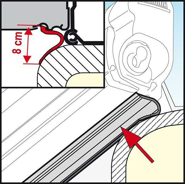 FIAMMA - RAIN GUARD LOWER (SOLD PER FOOT) - 06299-01-