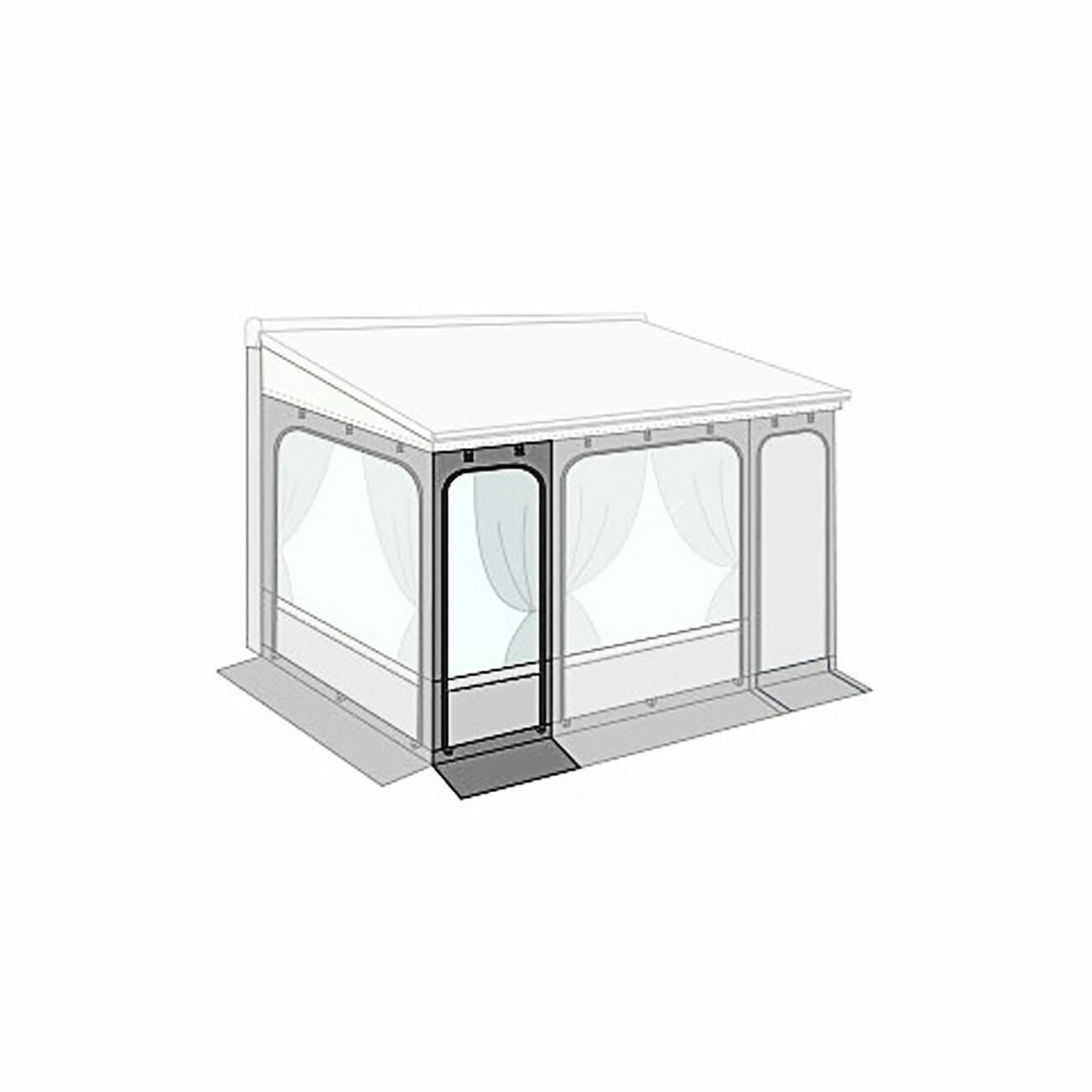 FIAMMA - AWNING PRIVACY ROOM FRONT PANEL 100 - 08364E01- - Unaka Gear Co.