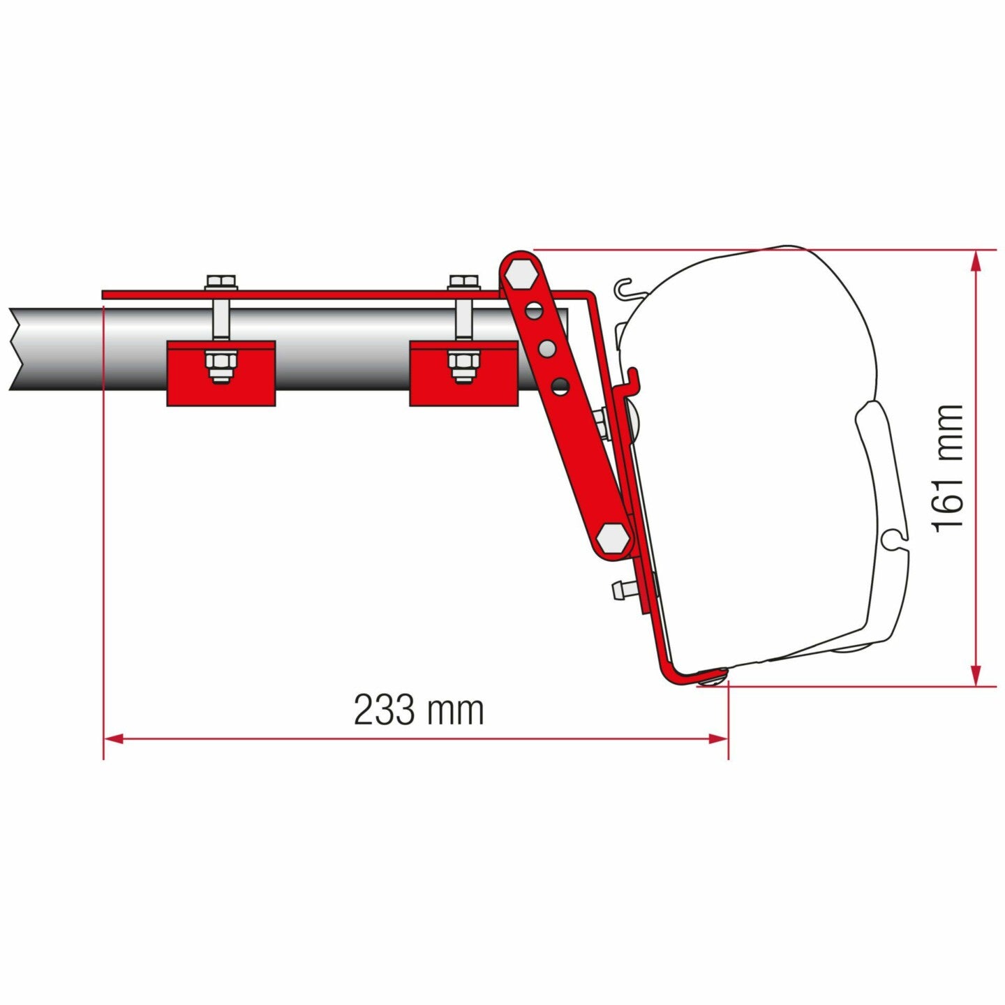 FIAMMA - F45 KIT ROOF RAIL (1 PC) - 98655-770 - Unaka Gear Co.