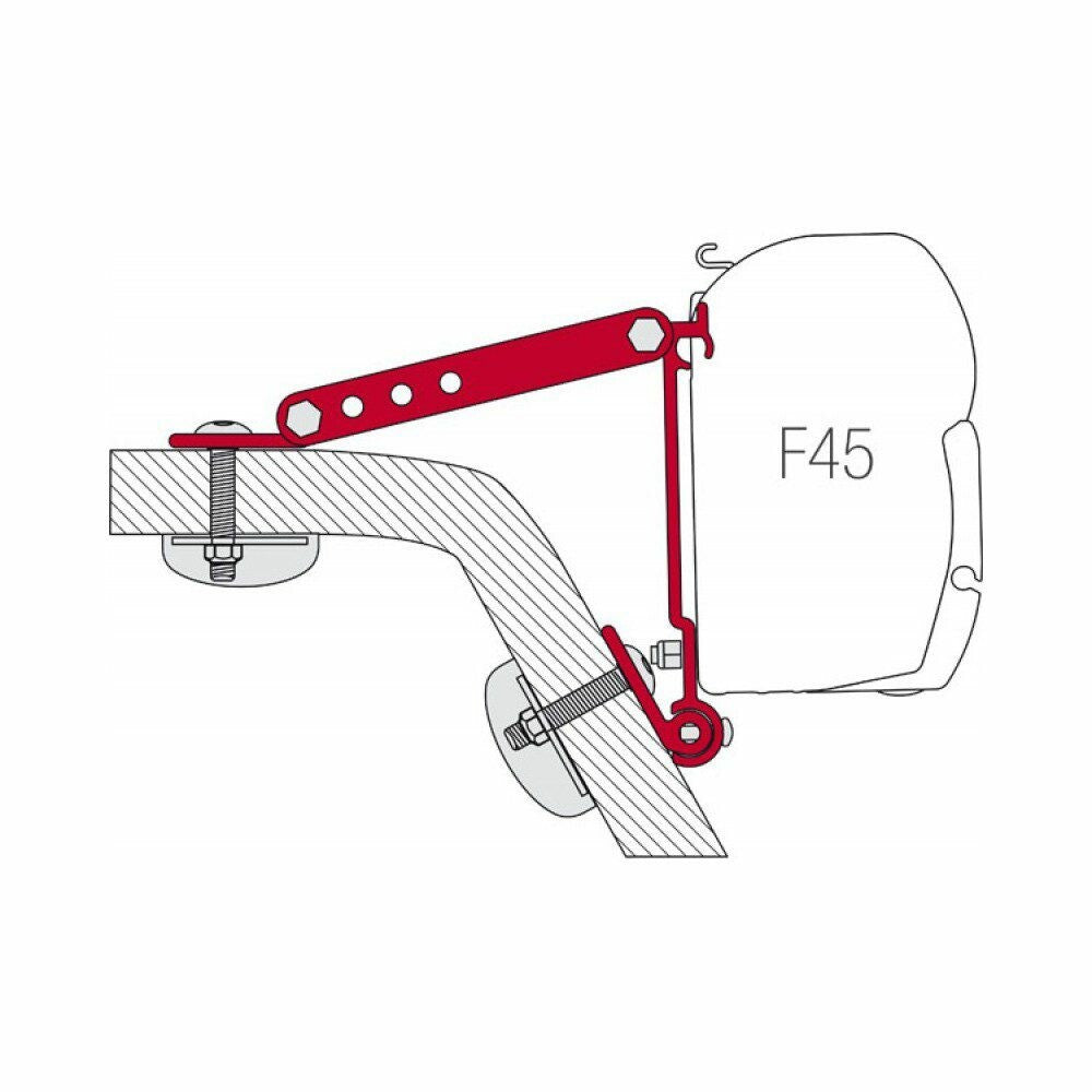 FIAMMA - F45 WALL ADAPTER BRACKET KIT (RIALTA) (3 PCS) - 98655-318 - Unaka Gear Co.