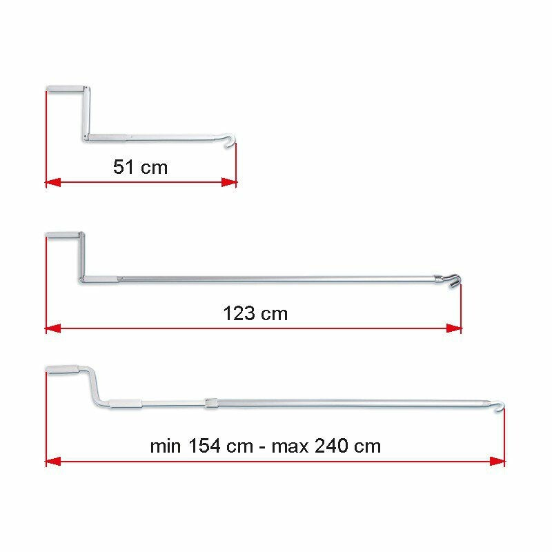 FIAMMA - SHORT CRANK HANDLE - 01756B01A - Unaka Gear Co.