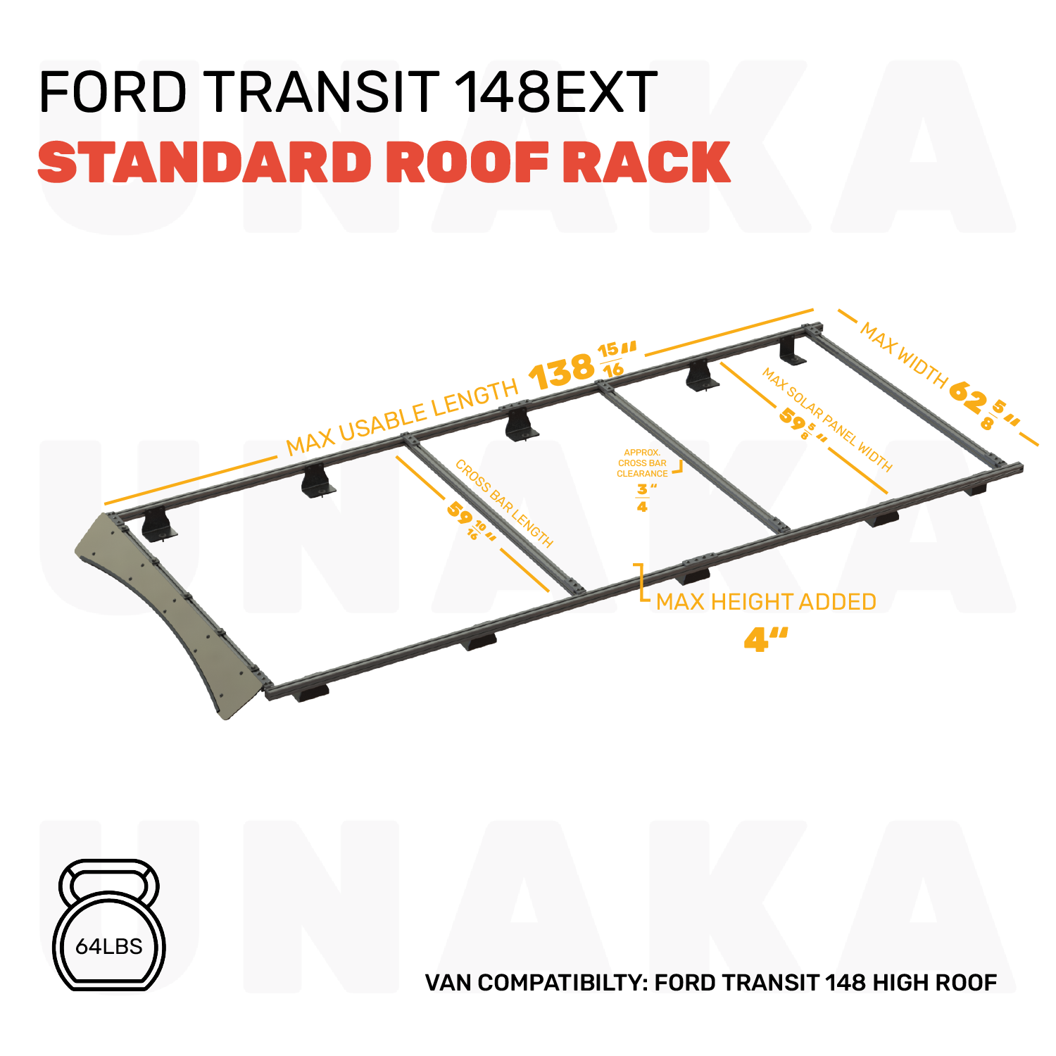 ford TRANSIT ROOF RACK - Unaka Gear Co.