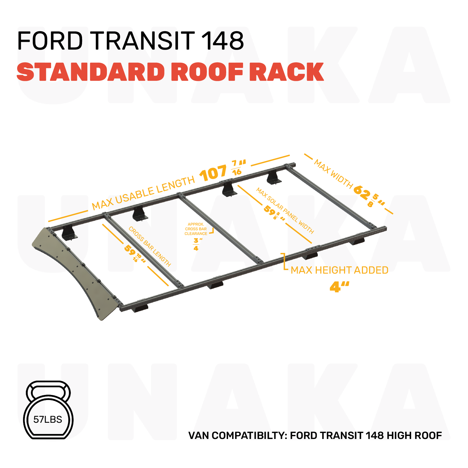 Ford Transit Roof Rack - Standard - 148" High Roof
