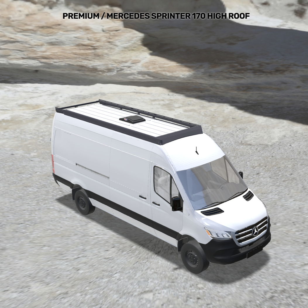 Sprinter 170 Basics Bundle: Roof Rack + F45s + MaxxFan