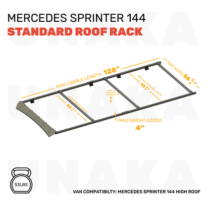 Mercedes Sprinter roof rack dimensions