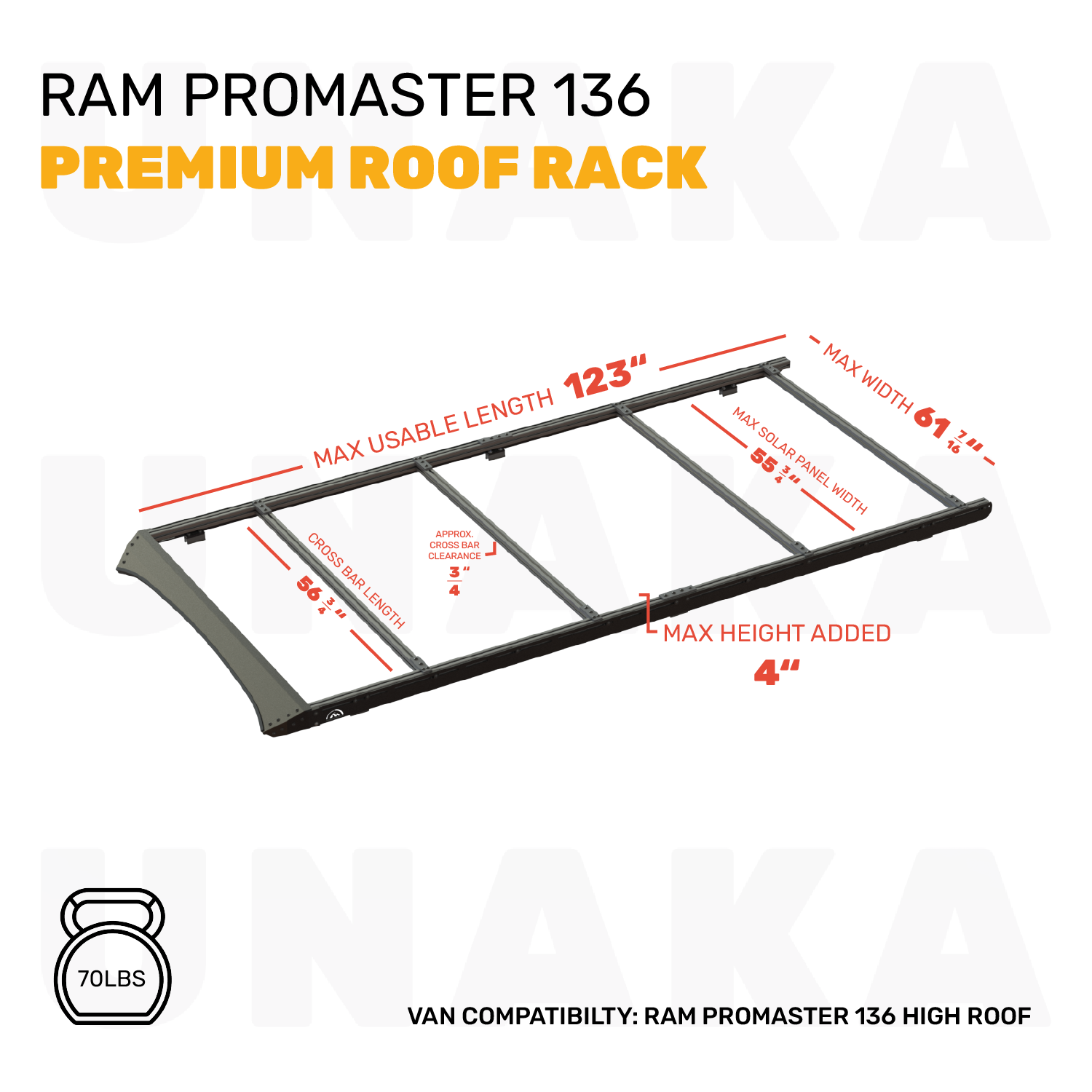 RAM PROMASTER ROOF RACK - Unaka Gear Co.