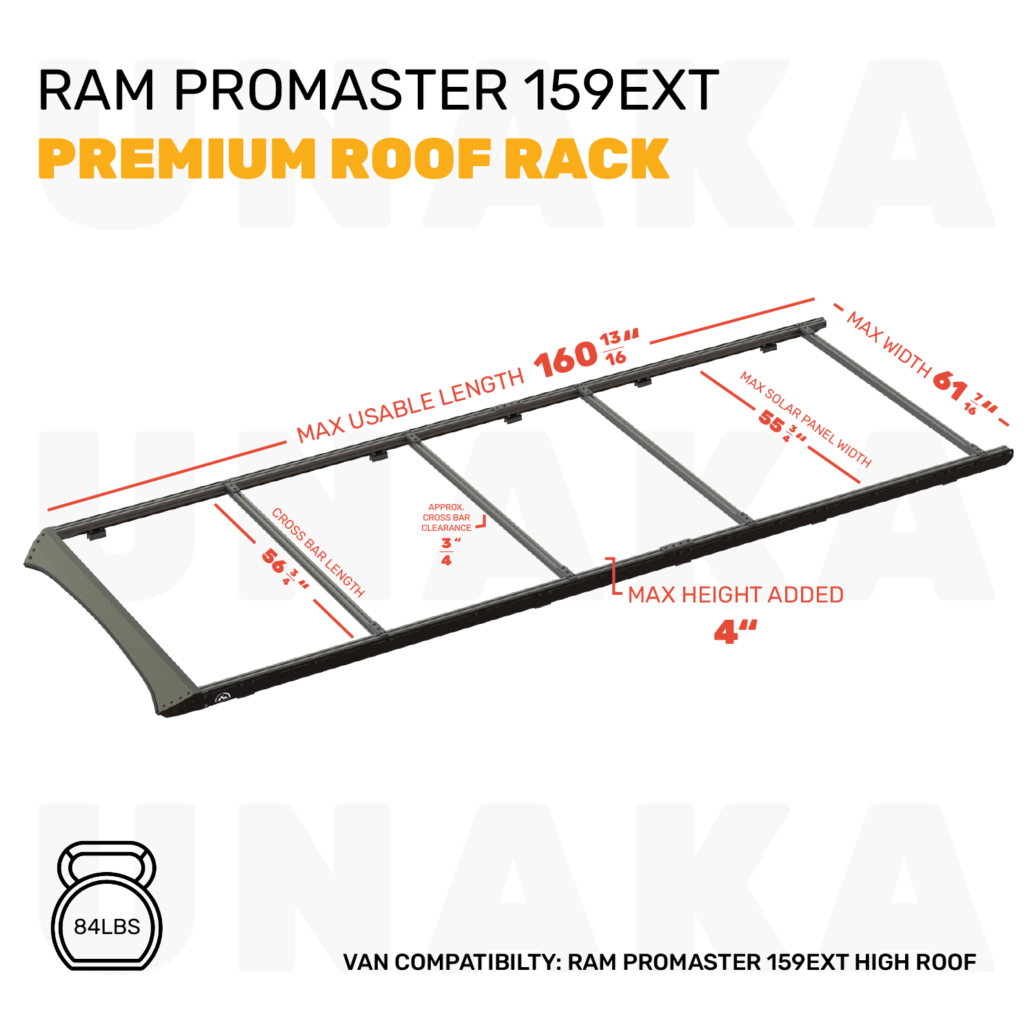 RAM PROMASTER ROOF RACK - Unaka Gear Co.